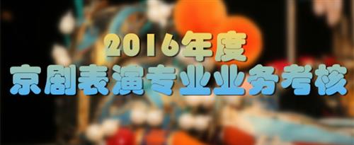 国家美女草b在线国家京剧院2016年度京剧表演专业业务考...